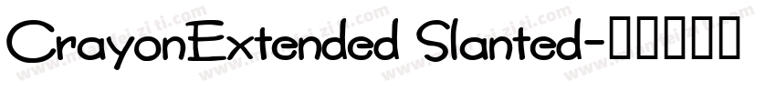 CrayonExtended Slanted字体转换